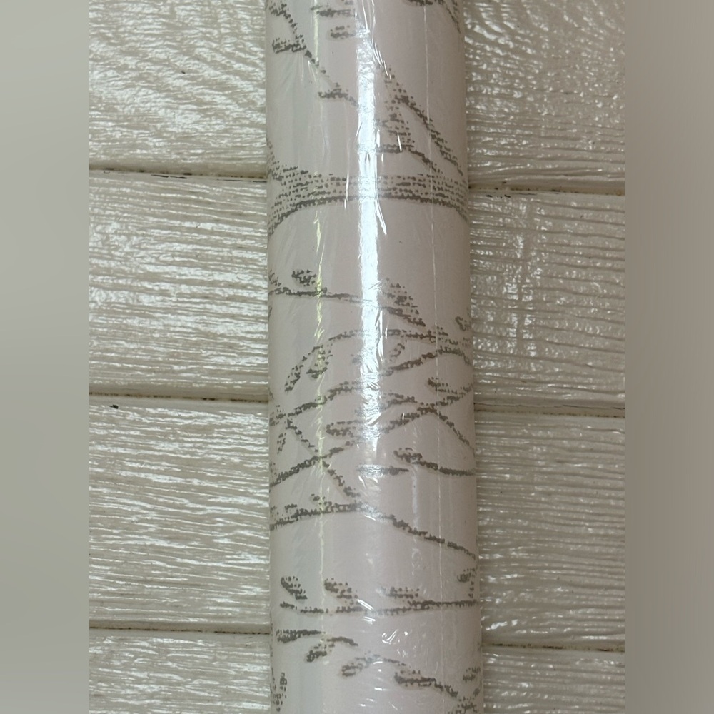 NuWallpaper NU2394 White Treetops Peel & Stick Wallpaper Roll